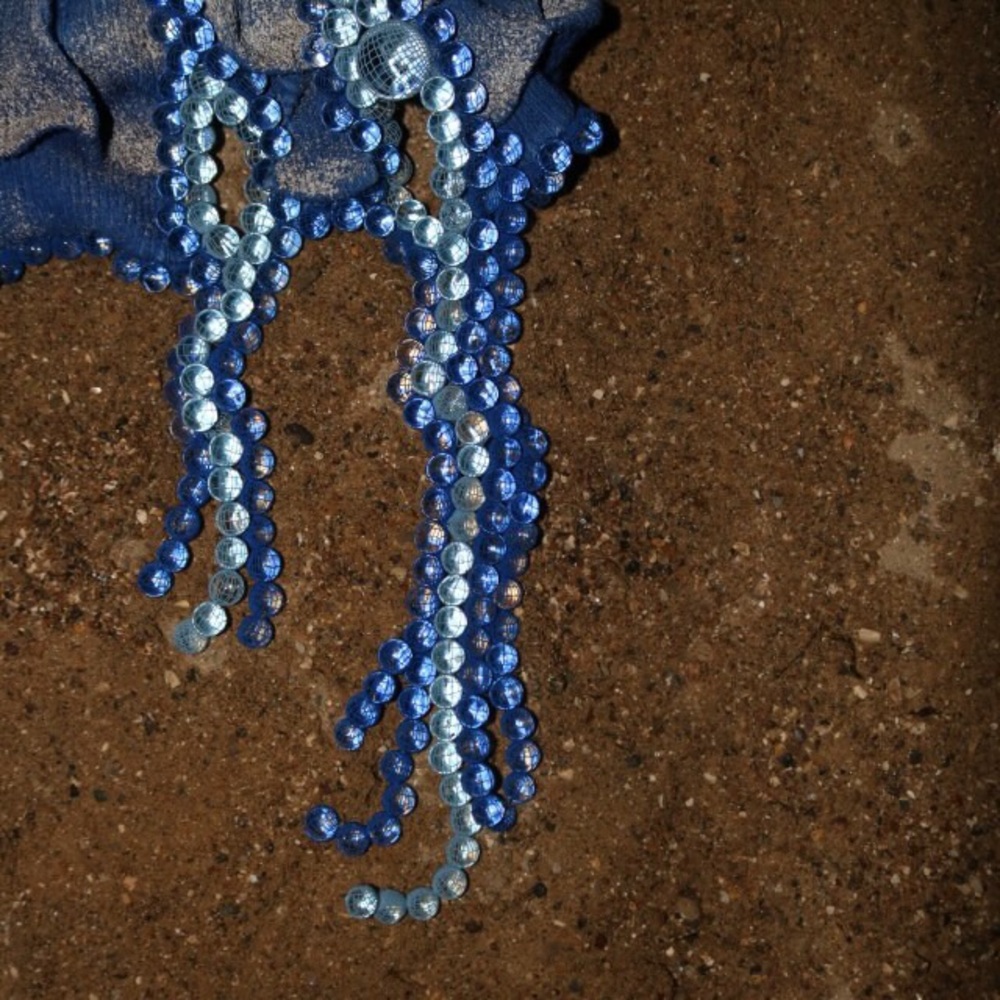 Elegant Party Custom Made Mermaid Blue Sand Beaded Dress 3lato - Picture 5 of 10